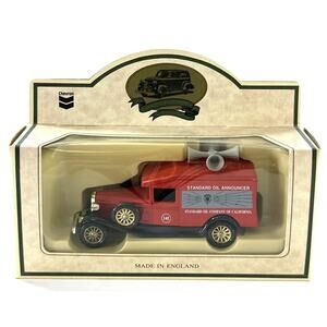 Standard Oil Announcer Car Chevron Die Cast Metal Replica England Boxed Vintage